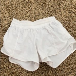 white lulu lemon shorts